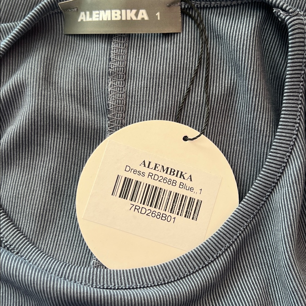 Alembika Essential Sleeveless Midi Dress Blue Mist Size 0 US 4-6 A-Line Pockets - Picture 8 of 12